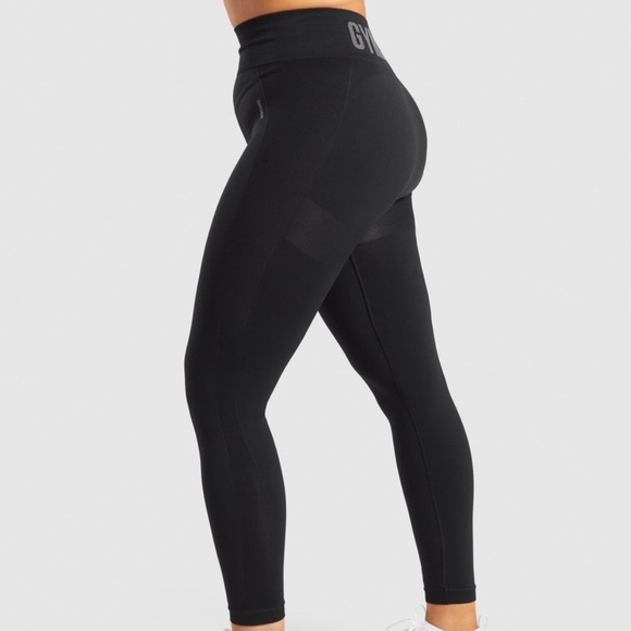 Gymshark Black Flex High Waisted Seamless Leggings Large - Picture 3 of 9